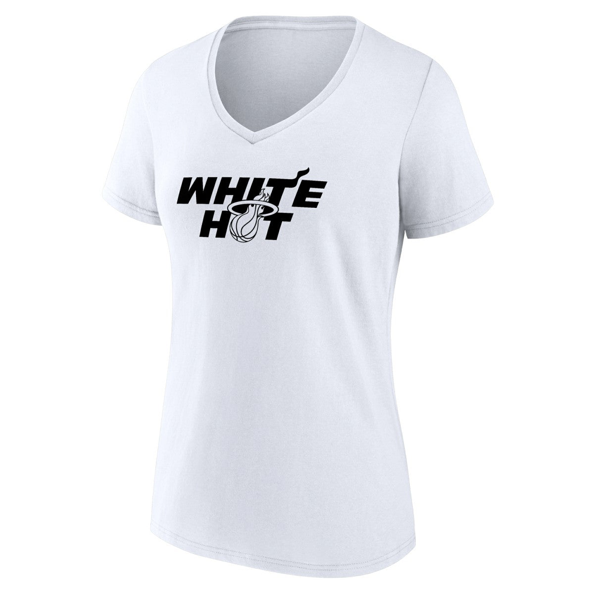 NBA - Miami Heat Women's Core Hometown Launch V-Neck T-Shirt - White