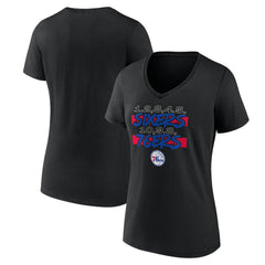 NBA - Women's Black Philadelphia 76ers Core Hometown V-Neck T-Shirt
