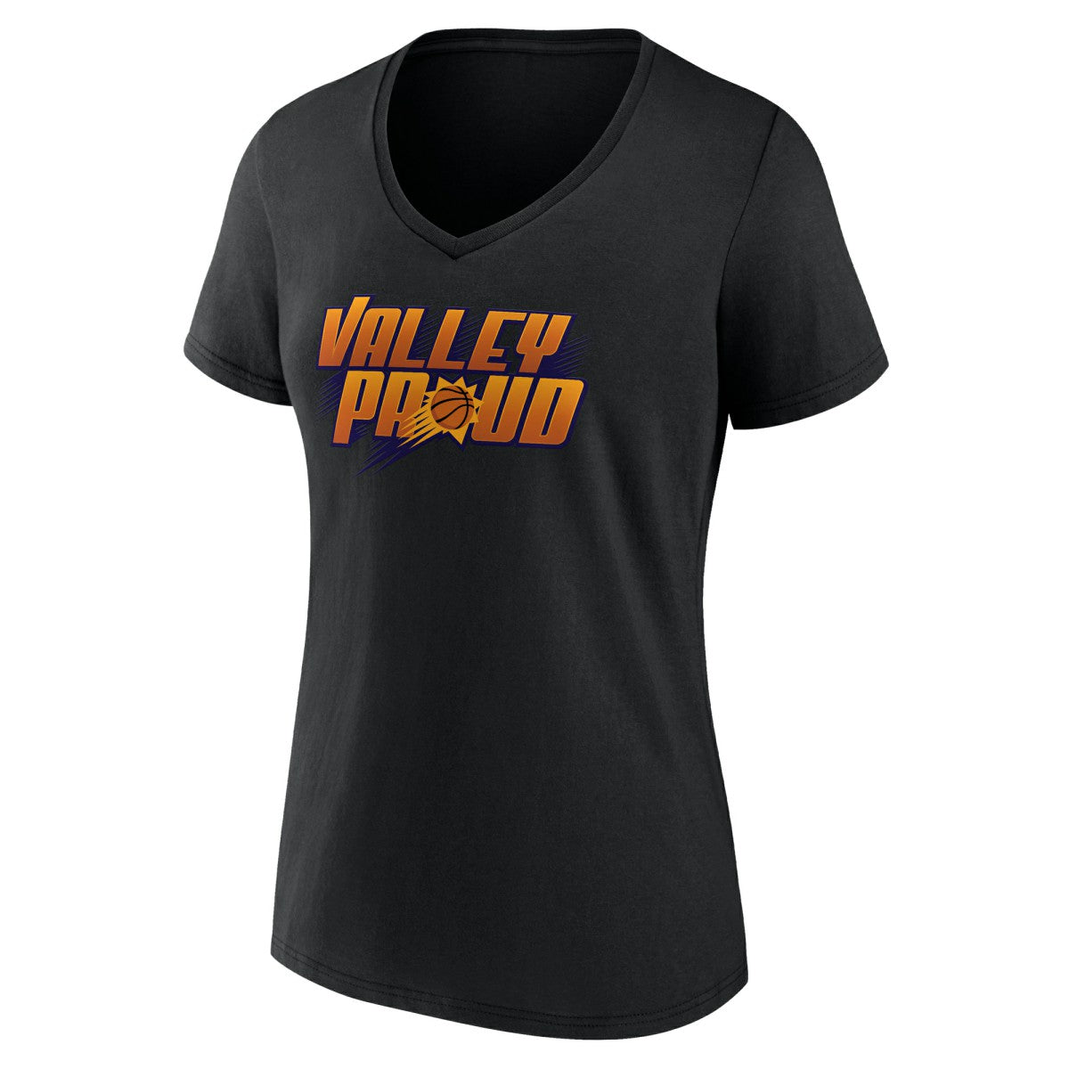 NBA - Phoenix Suns Women's Core Hometown Launch V-Neck T-Shirt - Black