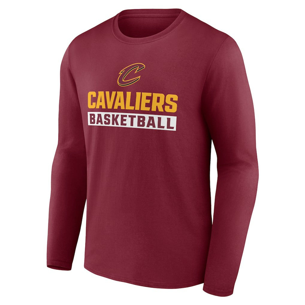 NBA - Cleveland Cavaliers Let's Go Long Sleeve T-Shirt - Garnet