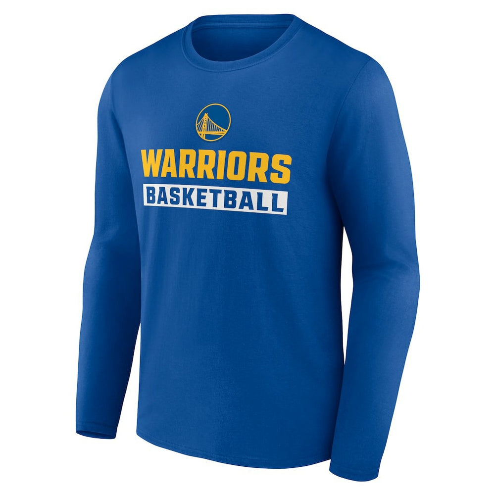 NBA - Golden State Warriors Let's Go Long Sleeve T-Shirt - Royal