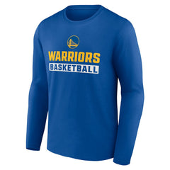 NBA - Golden State Warriors Let's Go Long Sleeve T-Shirt - Royal