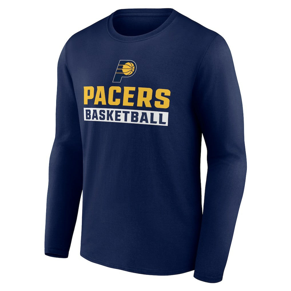NBA - Indiana Pacers Let's Go Long Sleeve T-Shirt - Navy