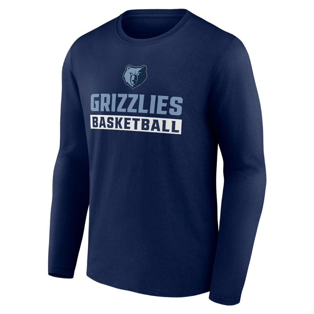 NBA - Memphis Grizzlies Let's Go Long Sleeve T-Shirt - Navy