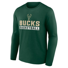 NBA - Milwaukee Bucks Let's Go Long Sleeve T-Shirt - Green