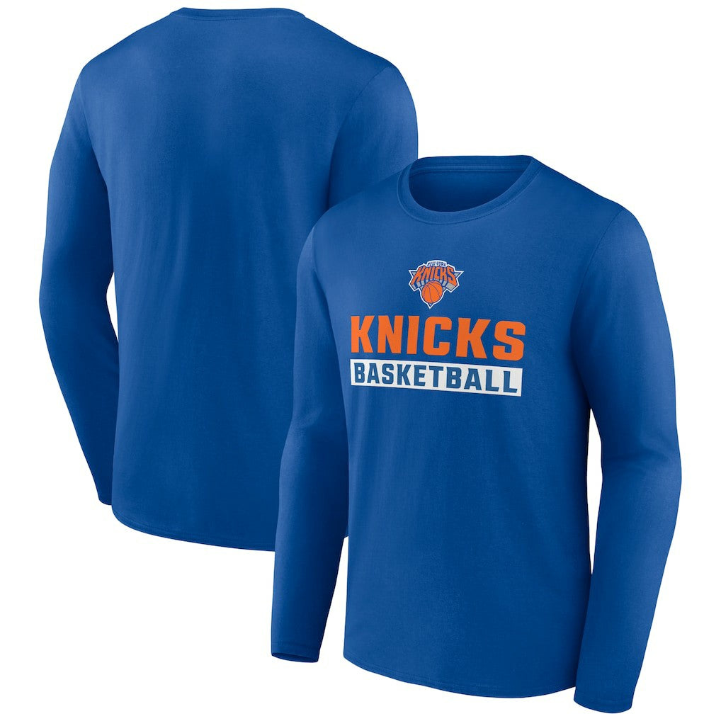 NBA - New York Knicks Let's Go Long Sleeve T-Shirt - Royal