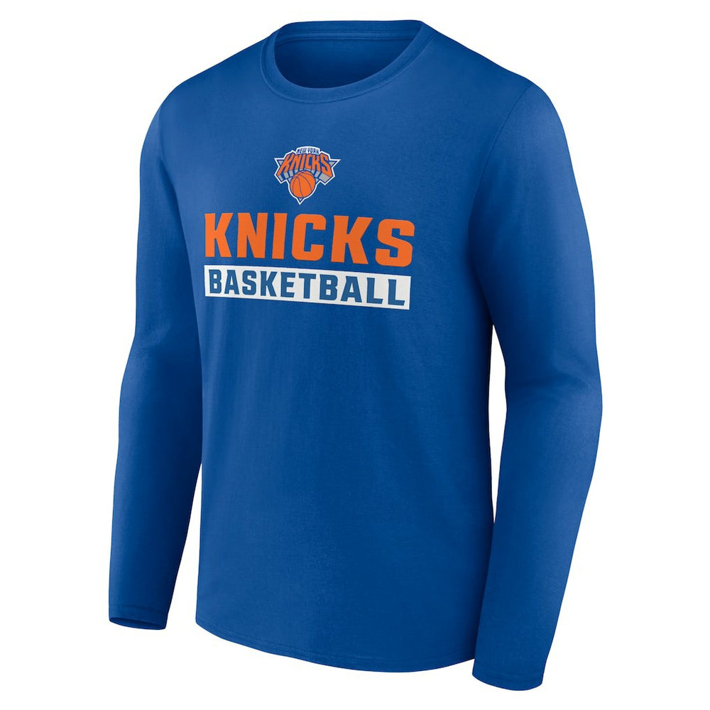 NBA - New York Knicks Let's Go Long Sleeve T-Shirt - Royal