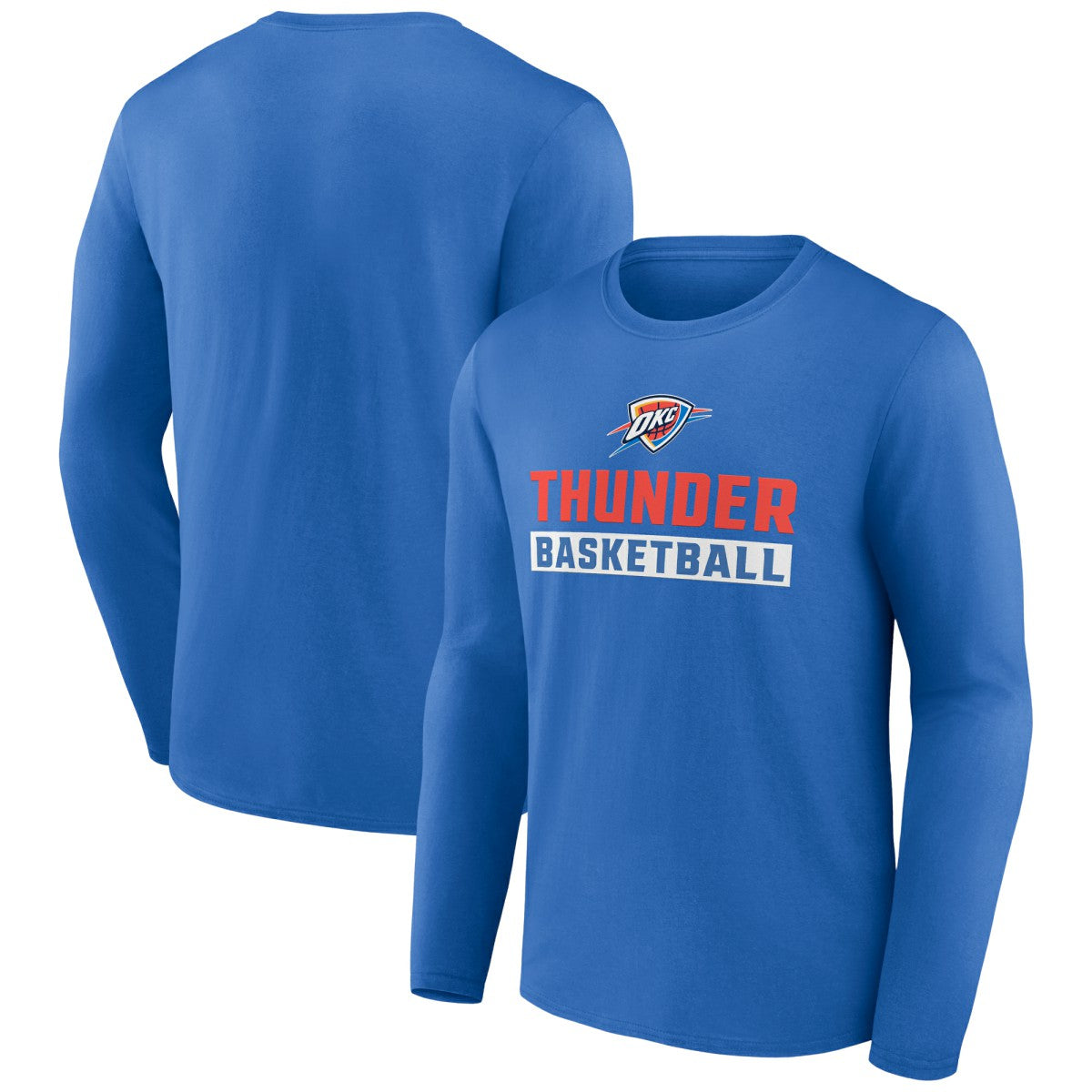 NBA - Oklahoma City Thunder Let's Go Long Sleeve T-Shirt - Blue