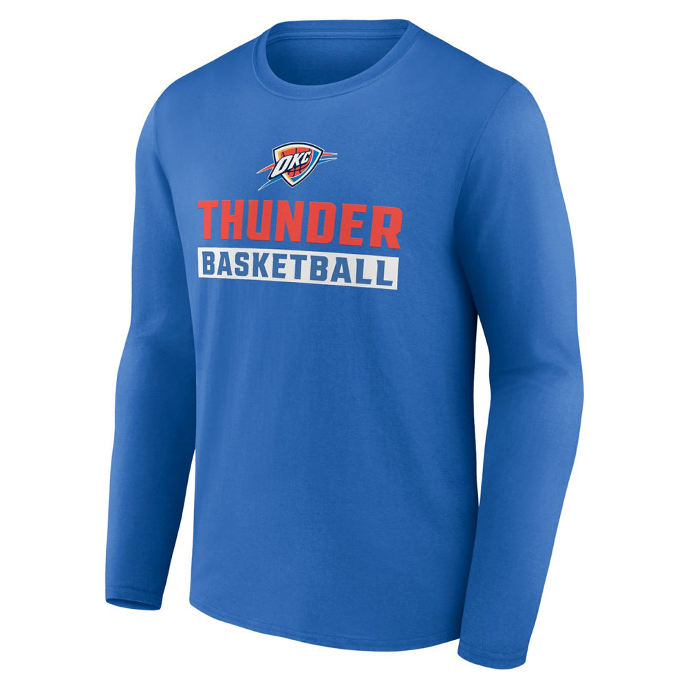 NBA - Oklahoma City Thunder Let's Go Long Sleeve T-Shirt - Blue