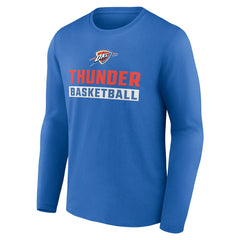NBA - Oklahoma City Thunder Let's Go Long Sleeve T-Shirt - Blue