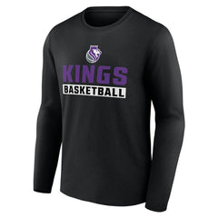 NBA - Sacramento Kings Let's Go Long Sleeve T-Shirt - Black