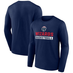 NBA - Washington Wizards Let's Go Long Sleeve T-Shirt - Navy