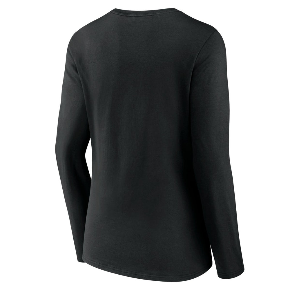 NBA - San Antonio Spurs Women's Tumble V-Neck Long Sleeve T-Shirt - Black