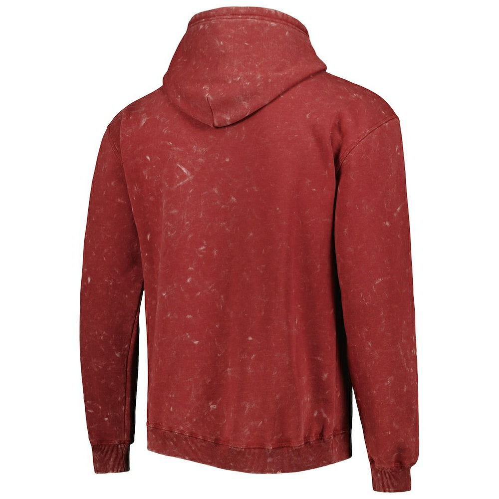 NBA - Chicago Bulls The Wild Collective Unisex Tonal Acid Wash Pullover Hoodie - Red
