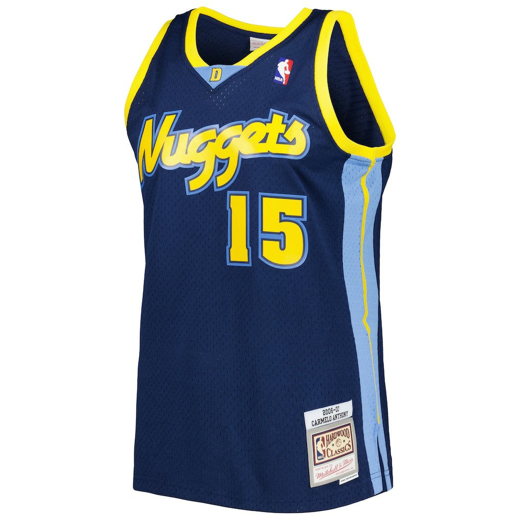 Mitchell & Ness - Carmelo Anthony Denver Nuggets Hardwood Classics Swingman Jersey - Navy