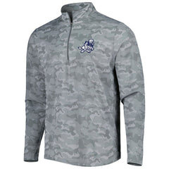 Dallas Cowboys Antigua Brigade Throwback Quarter-Zip Top Gray - NFL