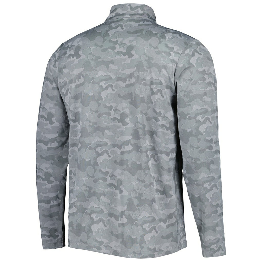 Dallas Cowboys Antigua Brigade Throwback Quarter-Zip Top Gray - NFL