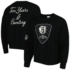 NBA - Brooklyn Nets AUTHMADE 10th Anniversary Pullover Sweater - Black