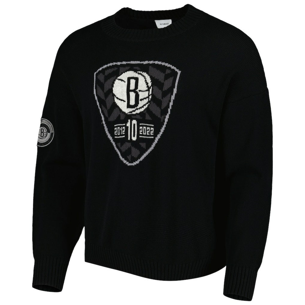 NBA - Brooklyn Nets AUTHMADE 10th Anniversary Pullover Sweater - Black