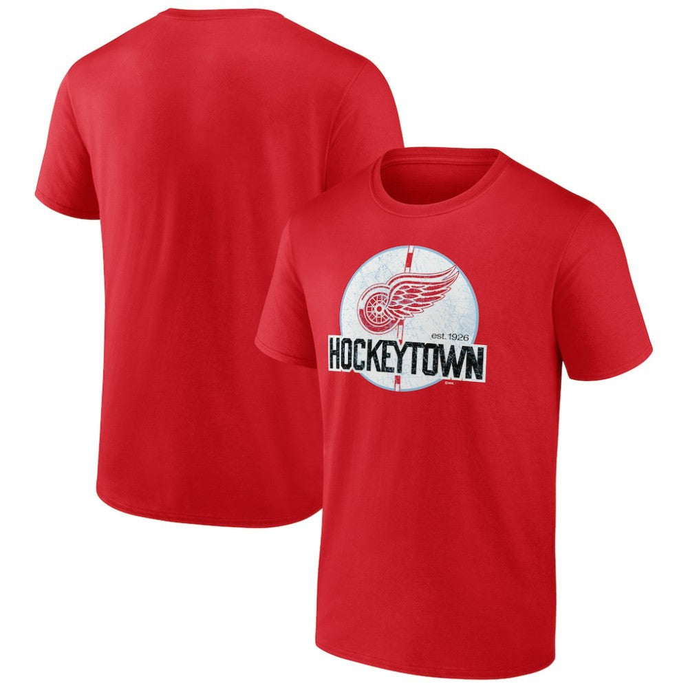 Detroit Red Wings - Ice Cluster T-Shirt Red