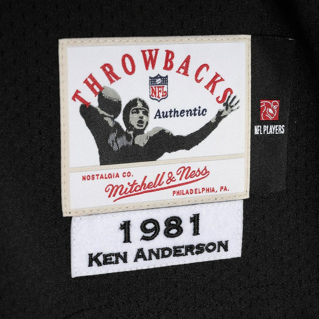 Ken Anderson Cincinnati Bengals 1981 Authentic Throwback Retired Player Jersey Black - Mitchell & Ness