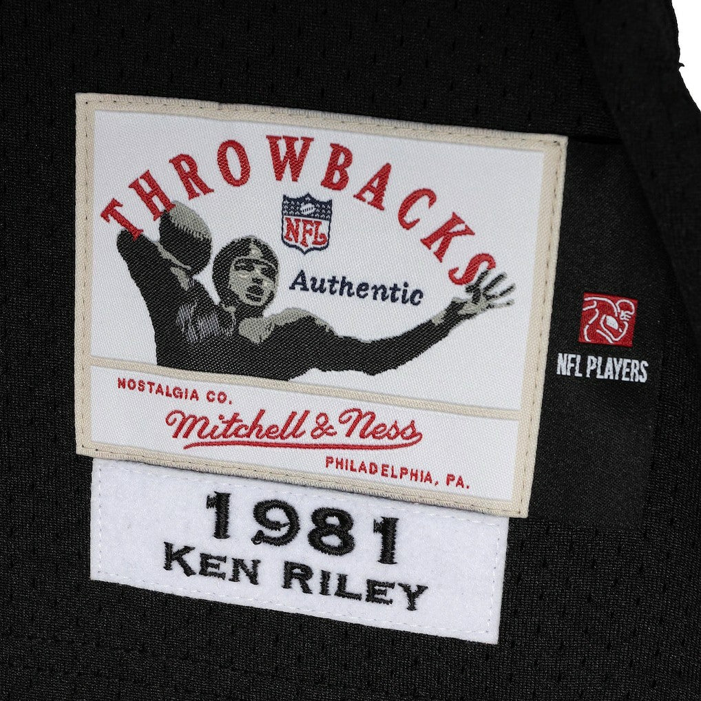 Ken Riley Cincinnati Bengals 1981 Authentic Throwback Retired Player Jersey Black - Mitchell & Ness