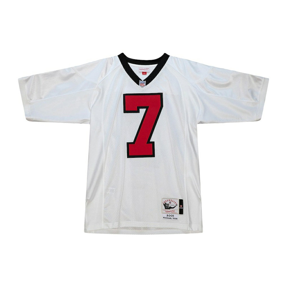 Michael Vick Atlanta Falcons 2001 Authentic Throwback Retired Player Jersey White - Mitchell & Ness