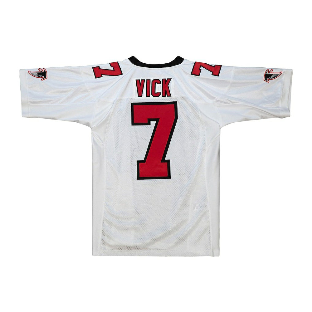 Michael Vick Atlanta Falcons 2001 Authentic Throwback Retired Player Jersey White - Mitchell & Ness