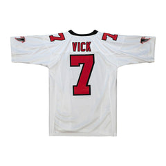 Michael Vick Atlanta Falcons 2001 Authentic Throwback Retired Player Jersey White - Mitchell & Ness