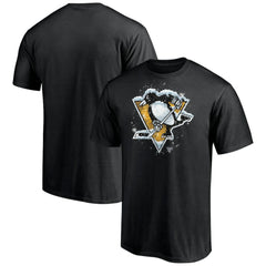 Pittsburgh Penguins Snow Logo T-Shirt Black