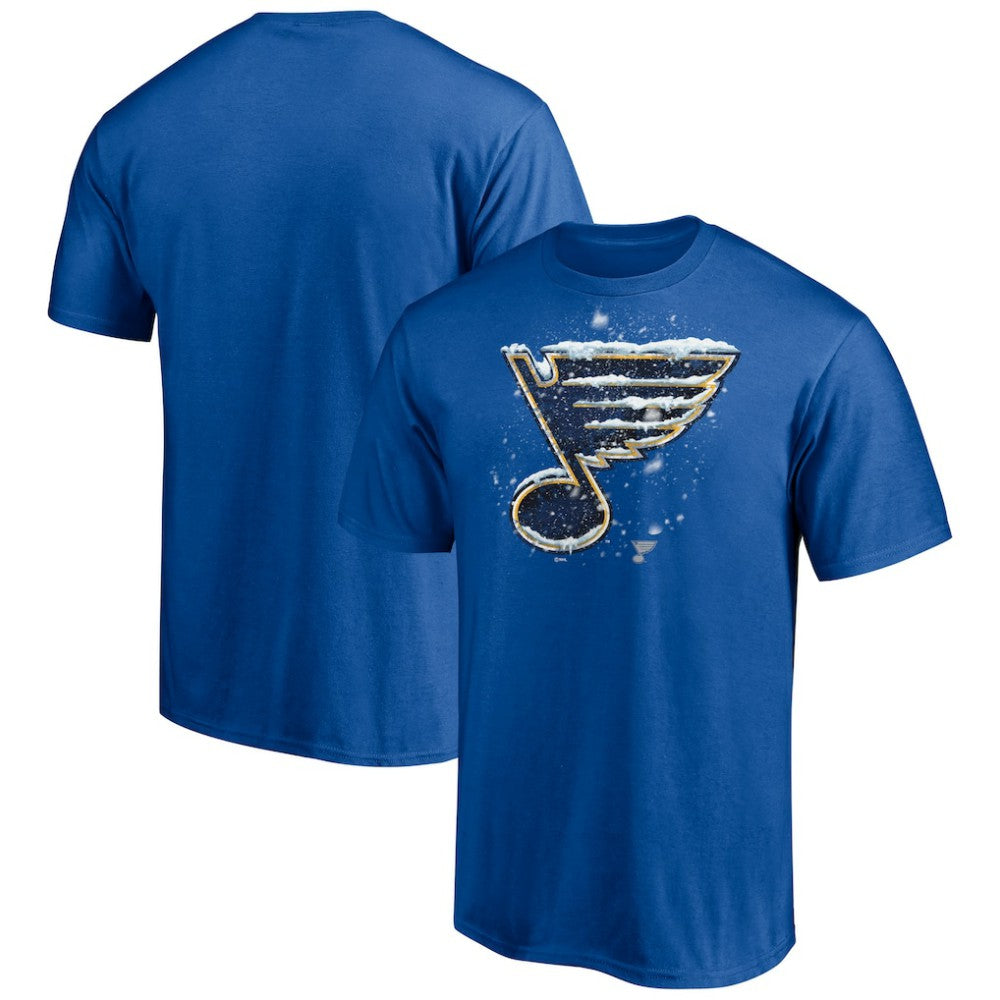 St. Louis Blues - Snow Logo T-Shirt Blue