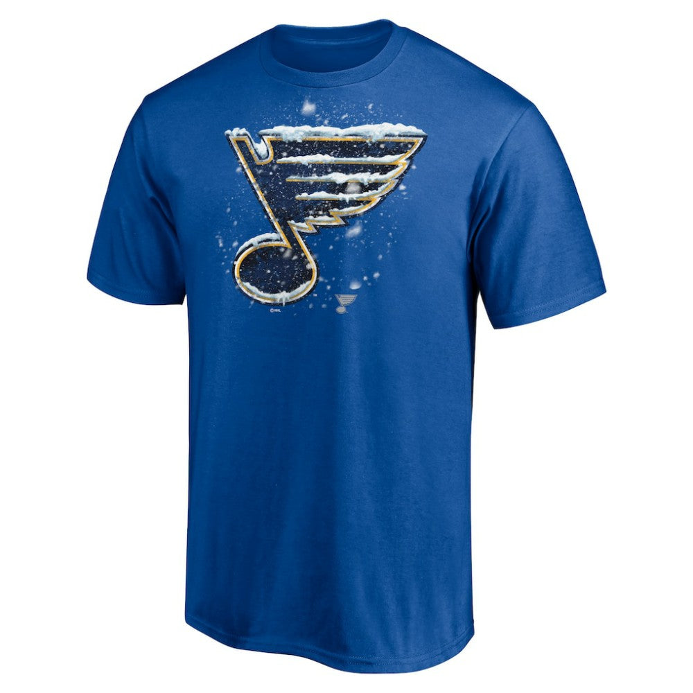 St. Louis Blues - Snow Logo T-Shirt Blue