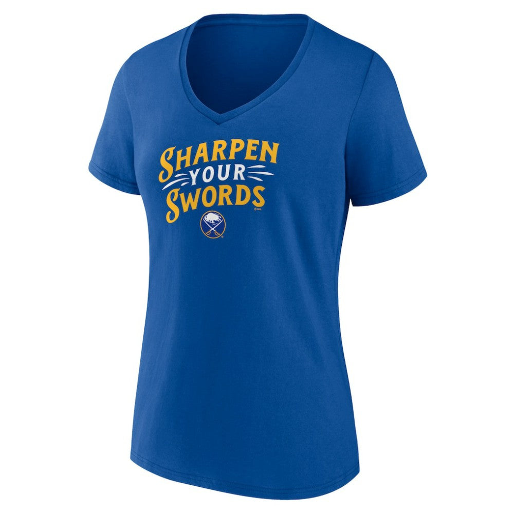 Buffalo Sabres - Women's Active Edge V-Neck T-Shirt Royal