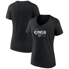 Los Angeles Kings - Women's Active Edge V-Neck T-Shirt Black