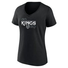 Los Angeles Kings - Women's Active Edge V-Neck T-Shirt Black