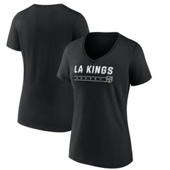 Los Angeles Kings - Women's Primary Play V-Neck T-Shirt Black