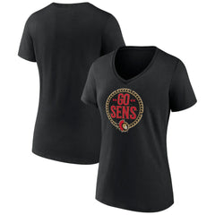 Ottawa Senators - Women's Active Edge V-Neck T-Shirt Black