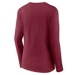 Colorado Avalanche - Women's Forge Long Sleeve V-Neck T-Shirt Burgundy
