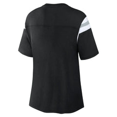 Las Vegas Raiders Women's Earned Stripes T-Shirt Black - Fanatics
