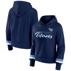 Tennessee Titans Women's Over Under Pullover Hoodie Navy - Fanatics