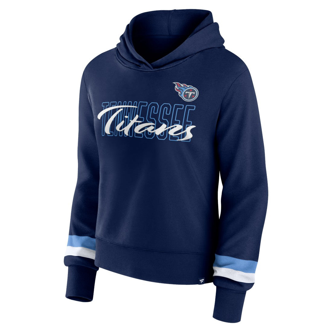 Tennessee Titans Women's Over Under Pullover Hoodie Navy - Fanatics