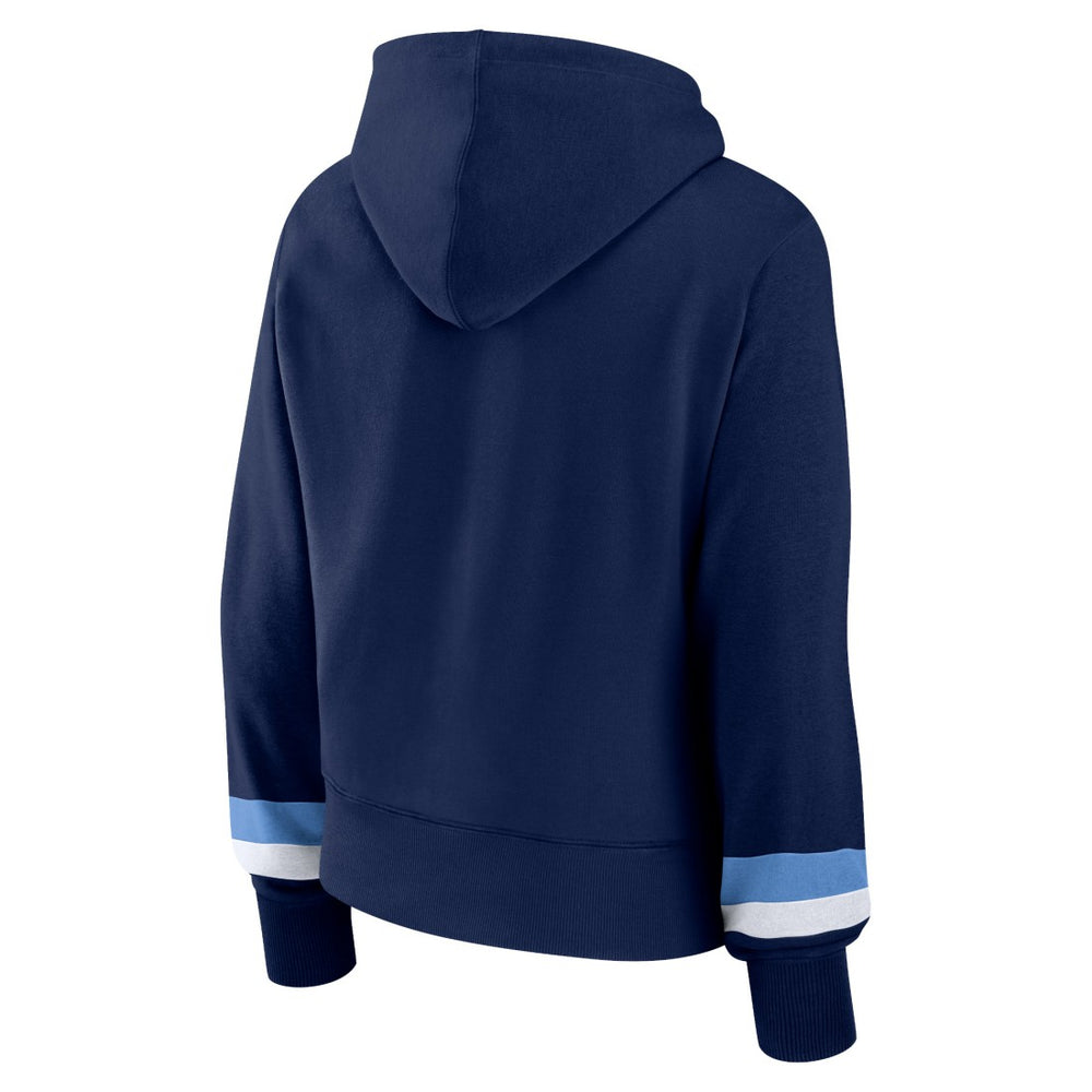 Tennessee Titans Women's Over Under Pullover Hoodie Navy - Fanatics