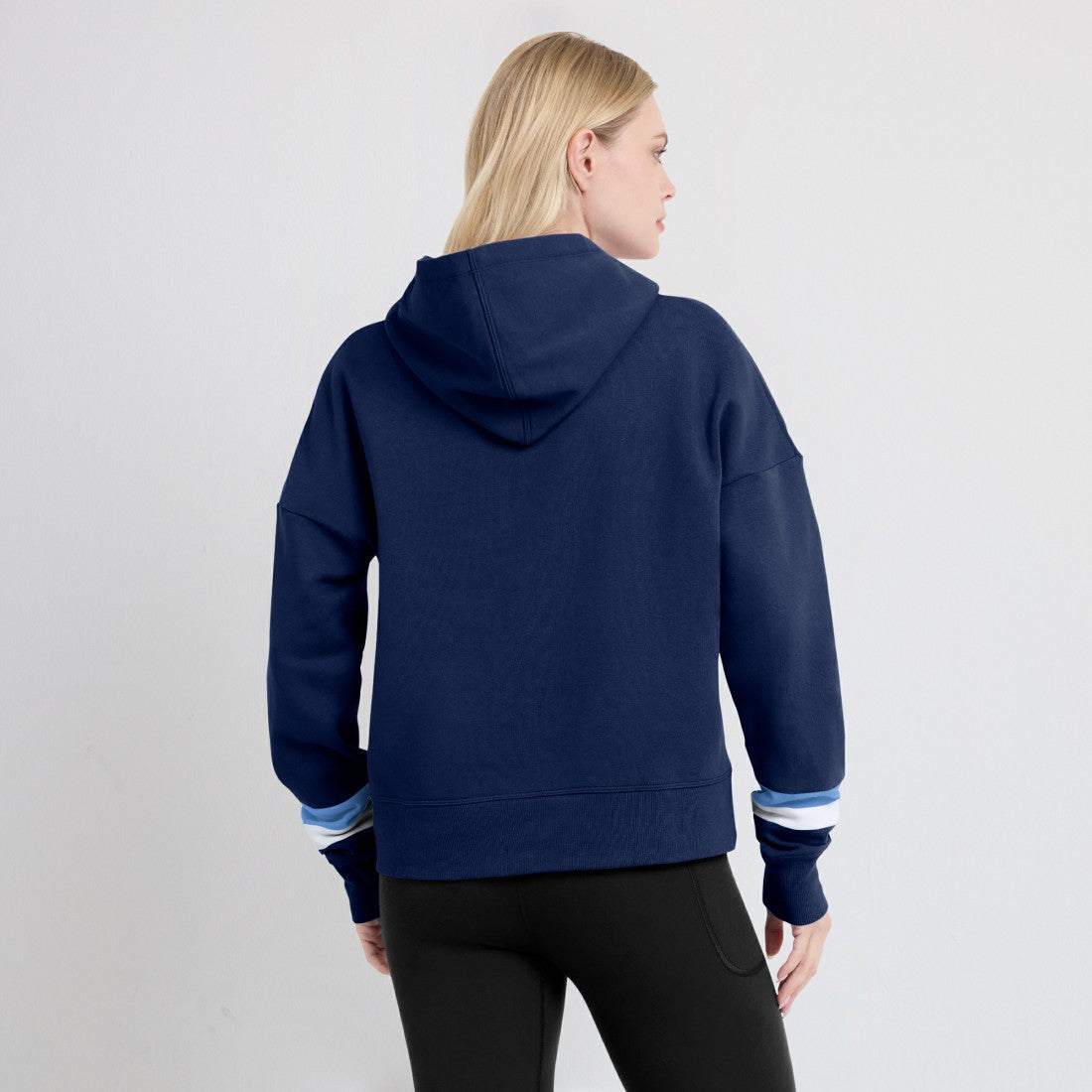 Tennessee Titans Women's Over Under Pullover Hoodie Navy - Fanatics