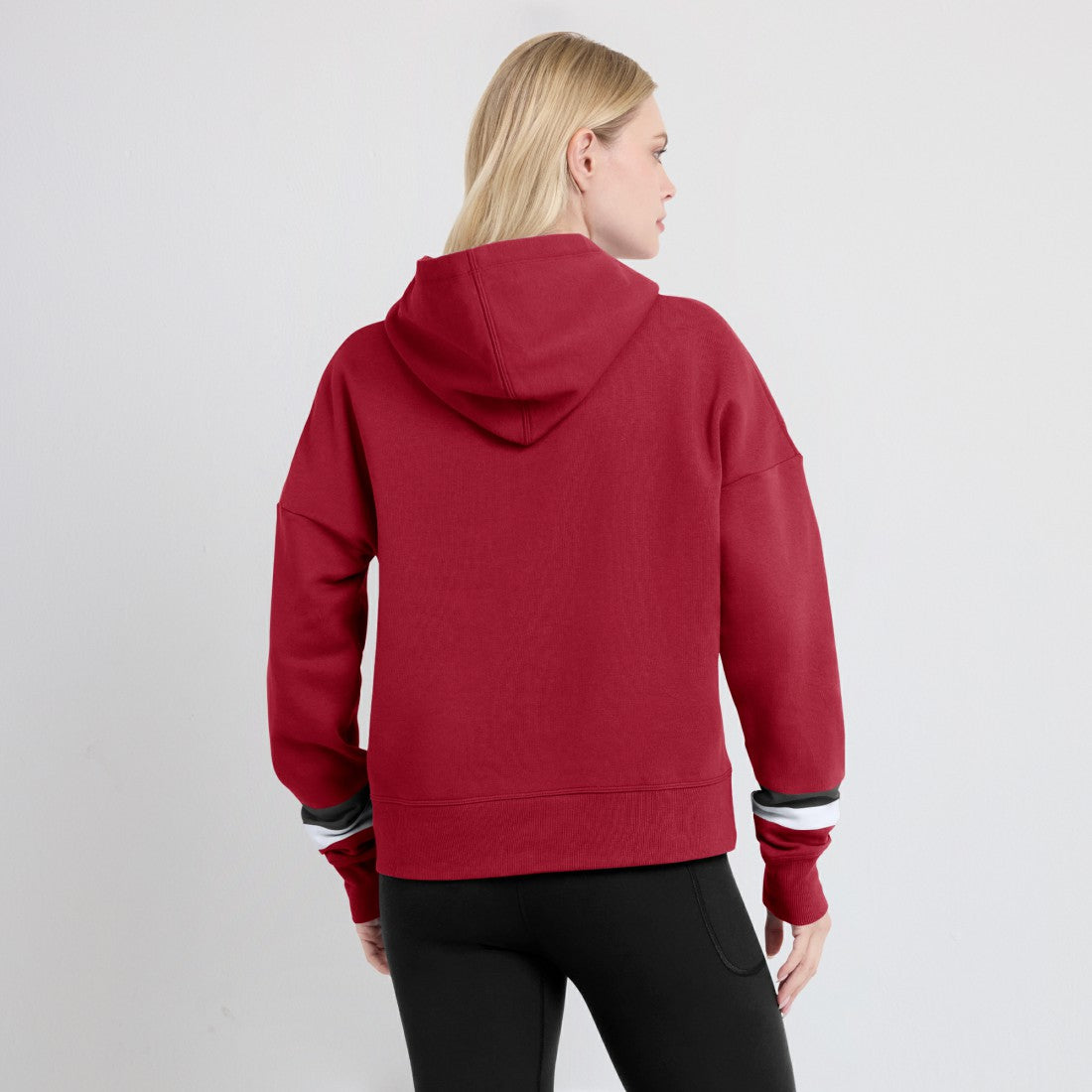 Tampa Bay Buccaneers Women's Over Under Pullover Hoodie Red - Fanatics