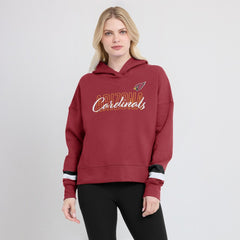 Arizona Cardinals Women's Over Under Pullover Hoodie Cardinal - Fanatics