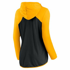 Pittsburgh Steelers Women's Forever Fan Full-Zip Hoodie Black/Gold - Fanatics