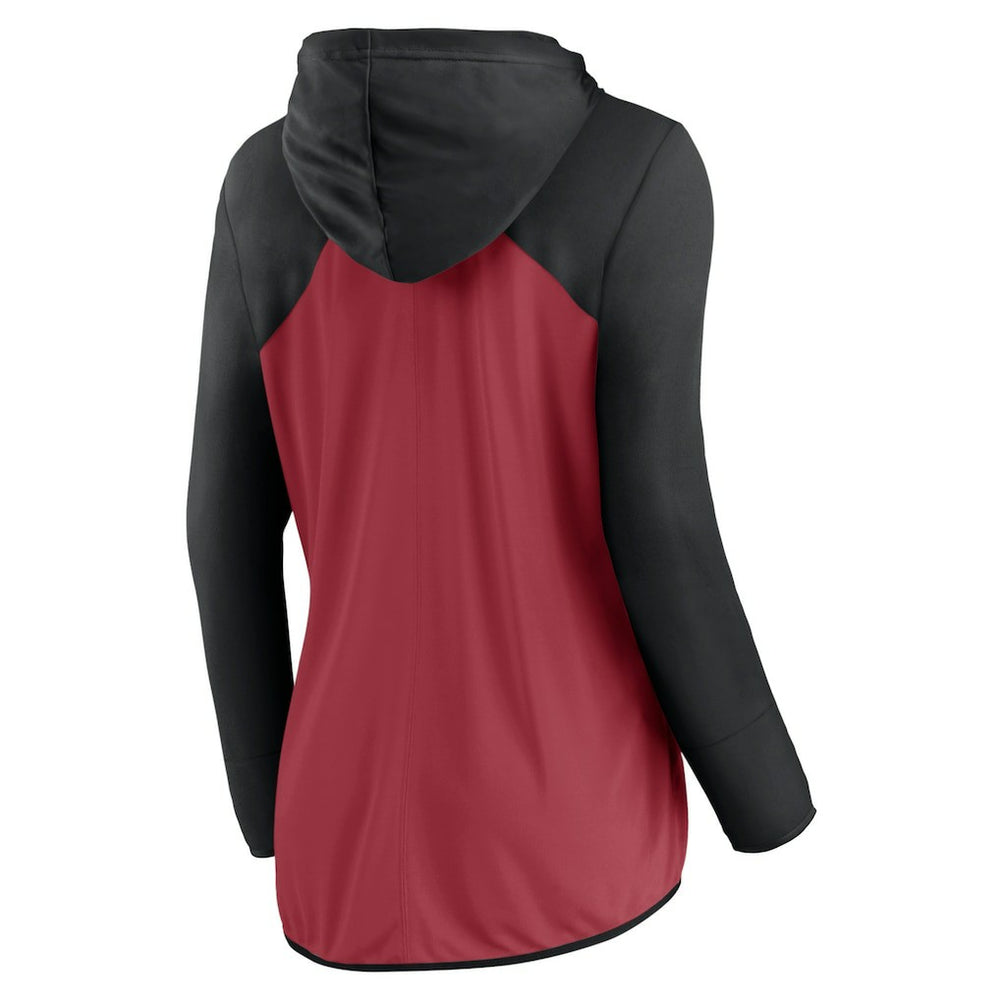 Arizona Cardinals Women's Forever Fan Full-Zip Hoodie Cardinal/Black - Fanatics