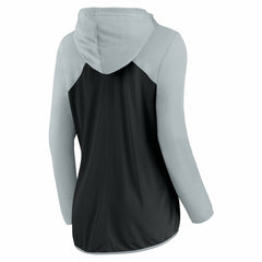 Las Vegas Raiders Women's Forever Fan Full-Zip Hoodie Black/Silver - Fanatics