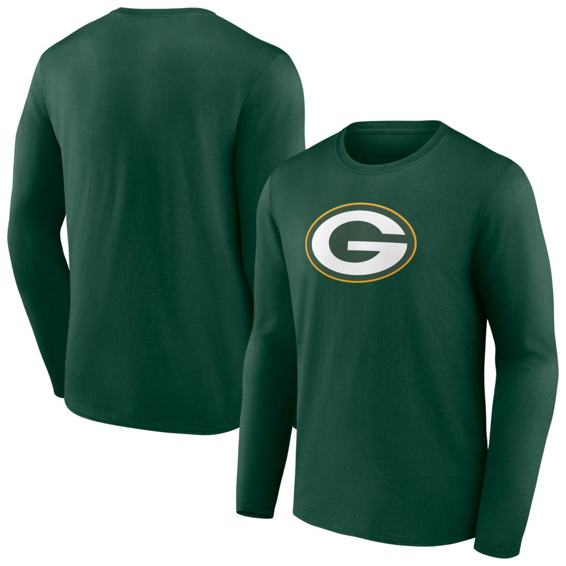 Green Bay Packers Primary Team Logo Long Sleeve T-Shirt Green - NFL