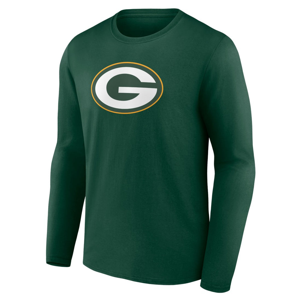 Green Bay Packers Primary Team Logo Long Sleeve T-Shirt Green - NFL